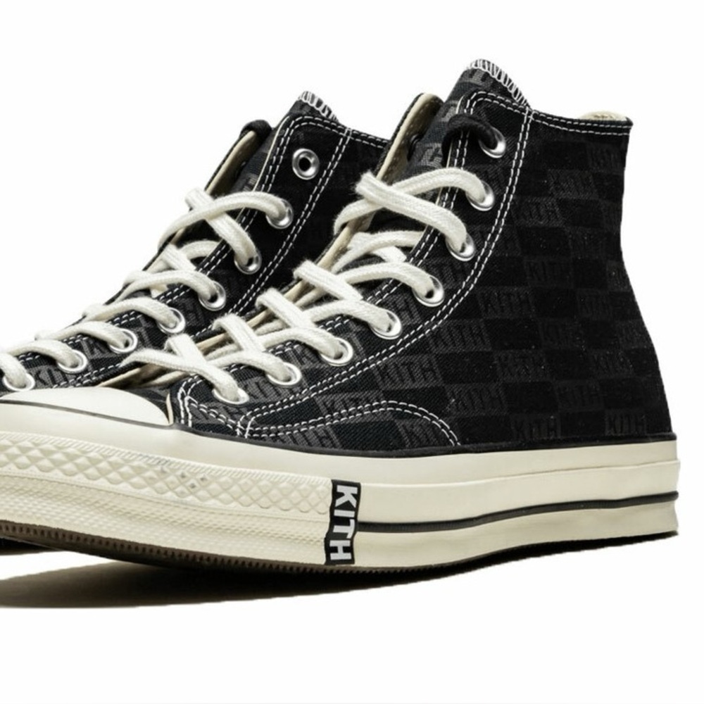 Kith Black Converse Hightops W7.5 or M6